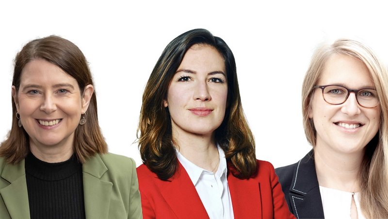 Portraits der drei Forschungssprecherinnen 2022