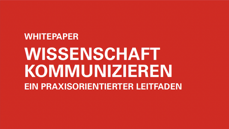 Titelbild Whitepaper Wissenschaft kommunizieren